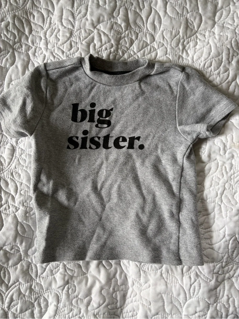 Big Sister Gray Graphic Tee / size 2T